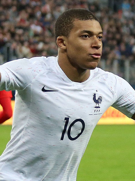 Kylian Mbappe (CC BY-SA 3.0 GFDL via Wikimedia Commons)